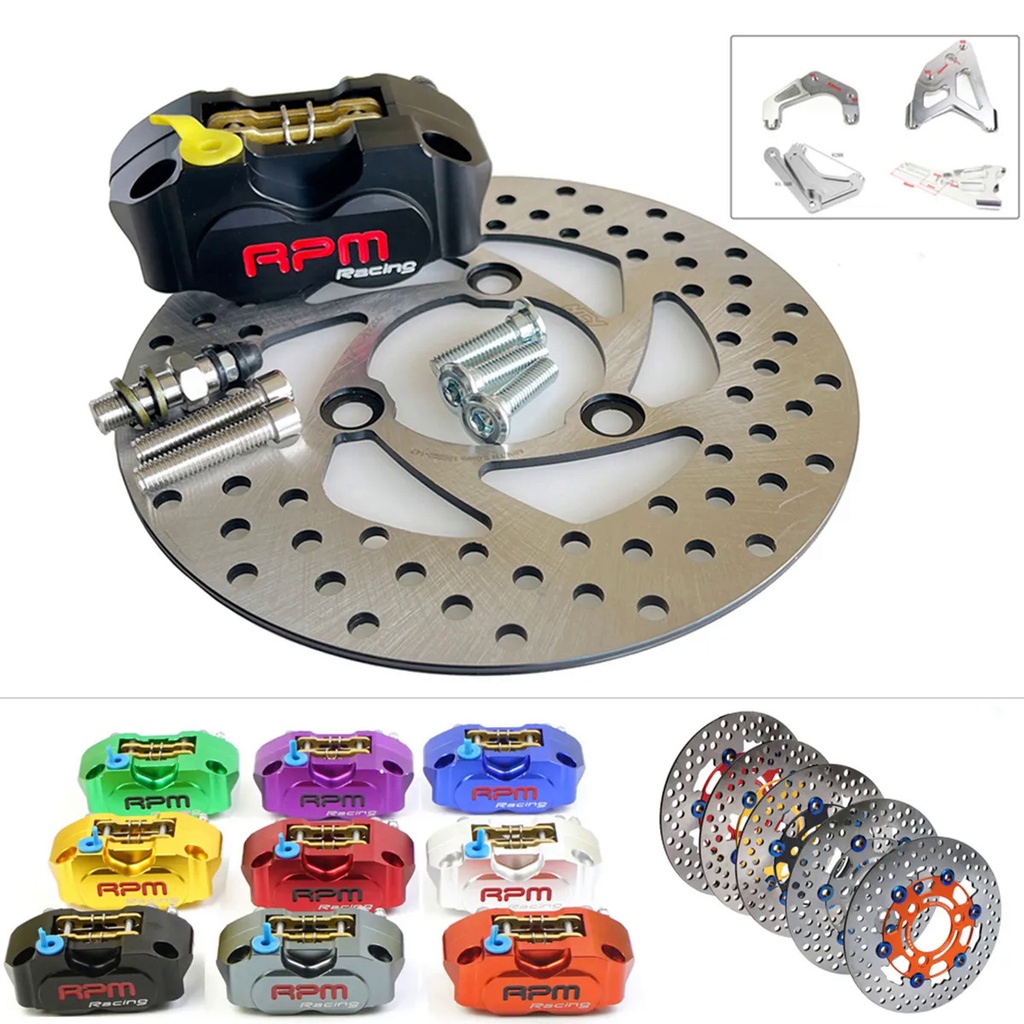 Jual 200mm 220mm Brake 70mm Disc Rotor 3 Hole Caliper Set RPM 4 piston ...