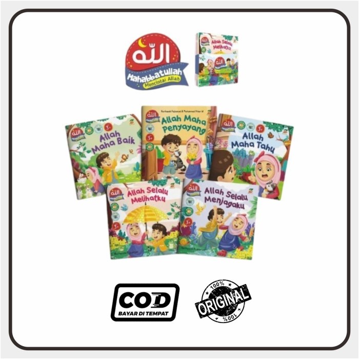 Jual Paket Buku Islami Anak Mahabbatullah Menanamkan Cinta Pada Allah 