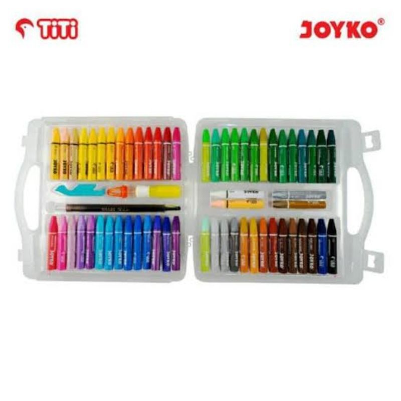 Jual Crayon Joyko Oil Pastel 55 Warna Op55S Krayon Nyak Shopee Indonesia