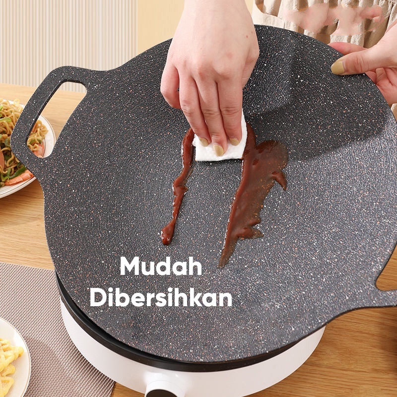 Jual Grill Plate Alat Pemanggang Korea Wajan Grill Bulat Serbaguna ...