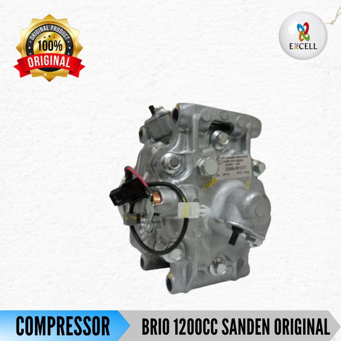 Jual Compressor kompresor Ac Mobil Honda Brio 1.2 1200cc Sanden ...