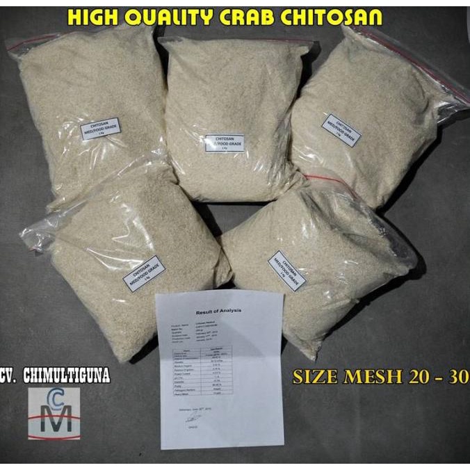 Jual Chitosan Kitosan Industrial Rajungan Atau Udang Shopee Indonesia 6774