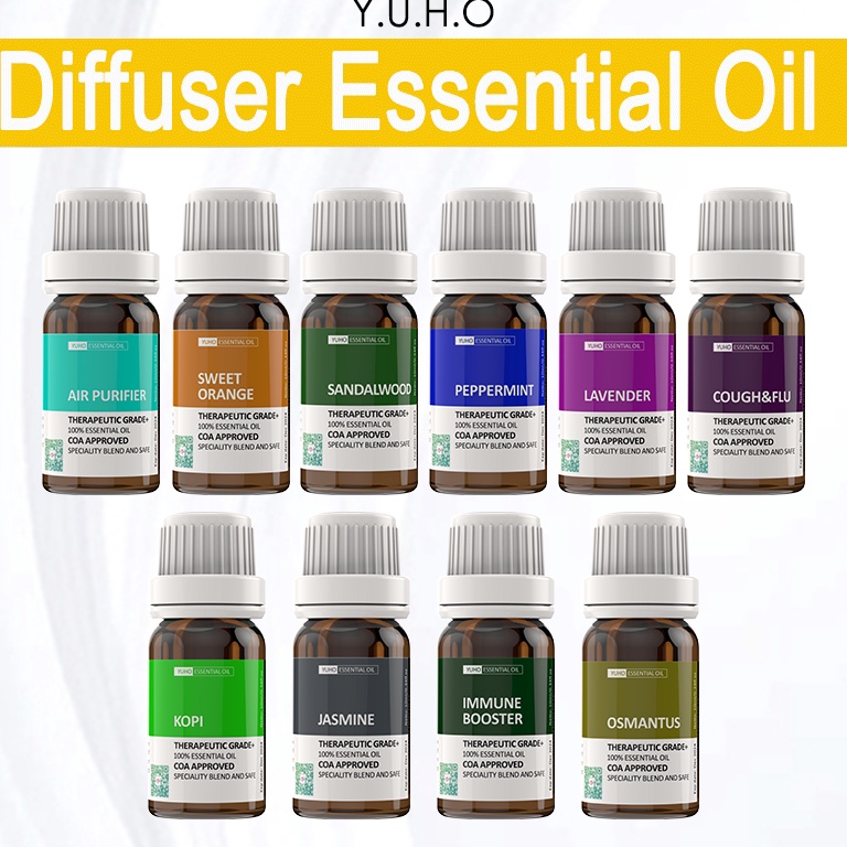 Jual [PRODUK JJBYG80] Aromaterapi oil 100 ORGANIC Essential Oil Paket