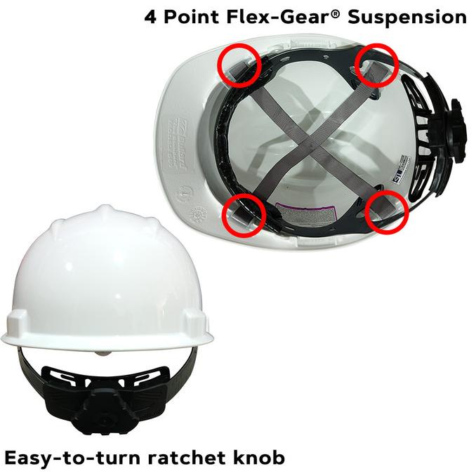 Jual Safety Helmet Bullard S61 Hard Hat 4 Point Rachet Helm Safety ...