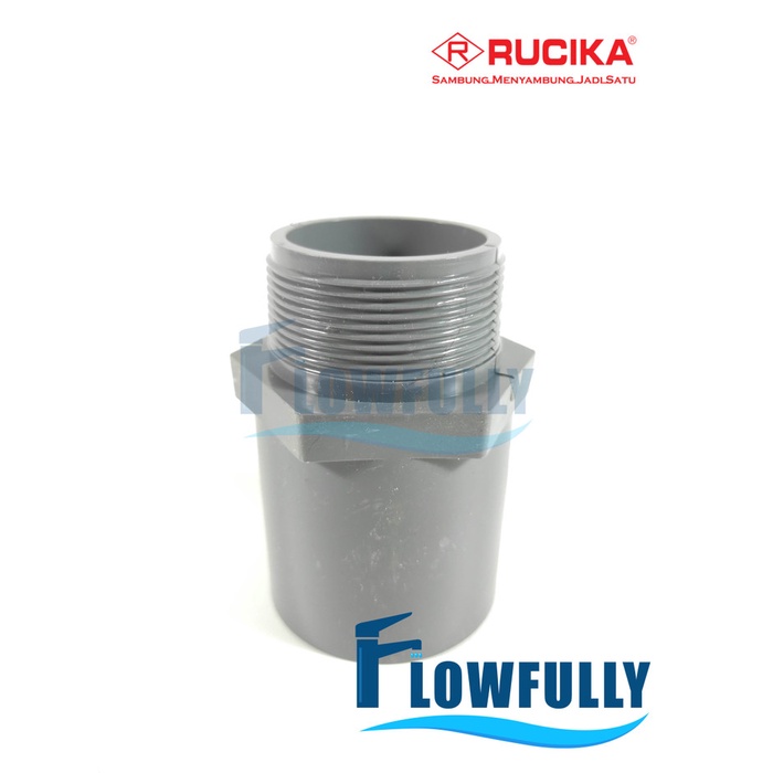 Jual VALVE SOCKET AW 2 inch RUCIKA SOK DRAT LUAR TS TEBAL PVC | Shopee ...