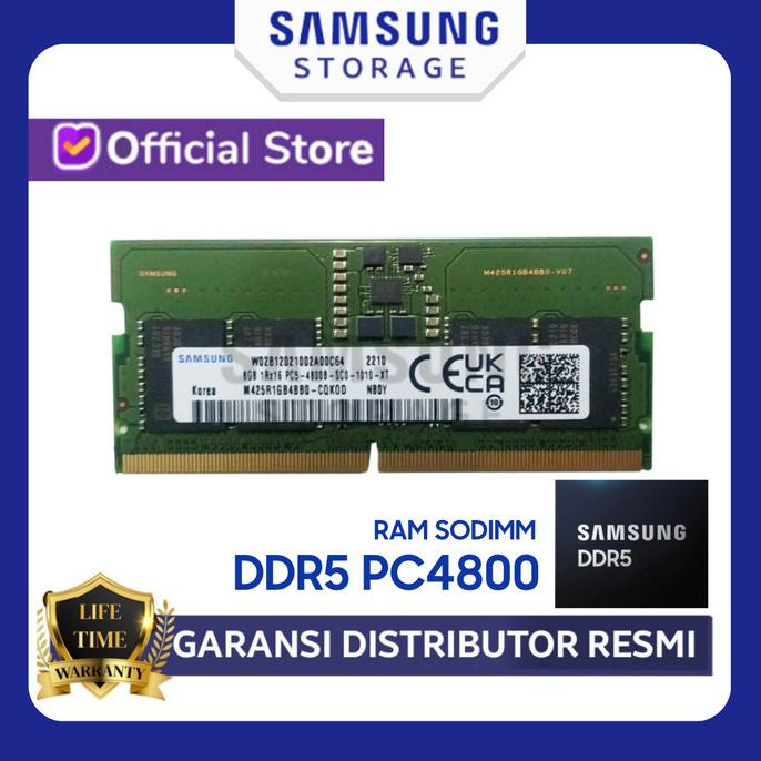 Jual SAMSUNG RAM DDR5 8GB / 16GB / 32GB SODIMM PC4800 PC5-38400 CL40 ...