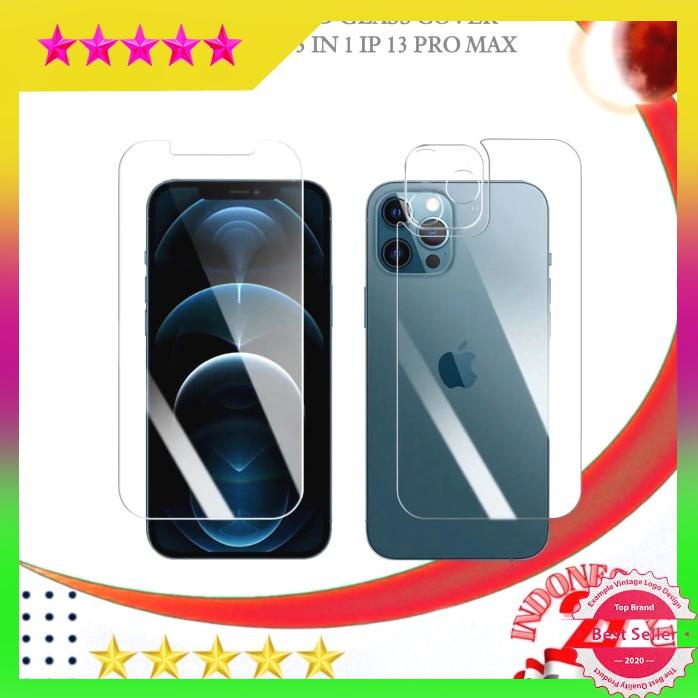 Jual Tempered Glass 3 In 1 Iphone 13 Pro Max Fullset Kualitas Bagus