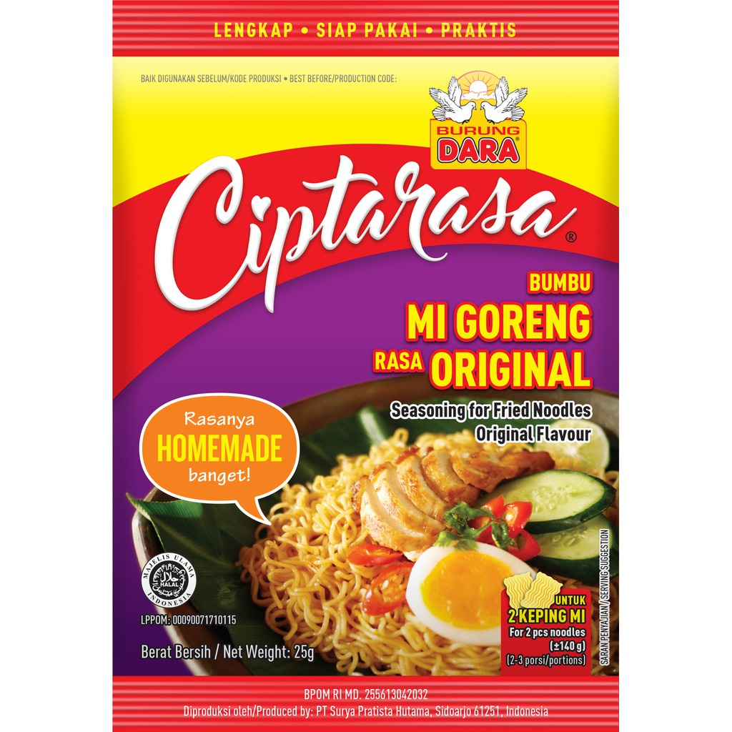 Jual Bumbu Mi Goreng Ciptarasa Dus (60 pcs) | Shopee Indonesia