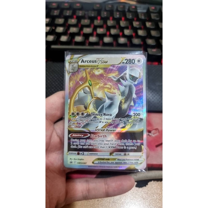 Arceus VSTAR - SWSH307 Ultra Zeldzame Pokémon Kaart