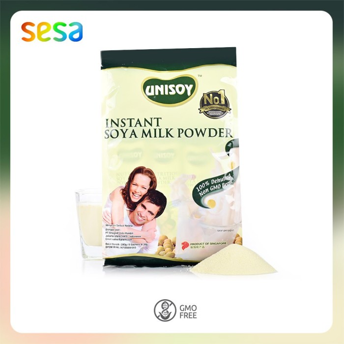 Jual (COD DI TEMPAT) Unisoy - Organic Soy Milk Low Sugar 240 G (8 ...