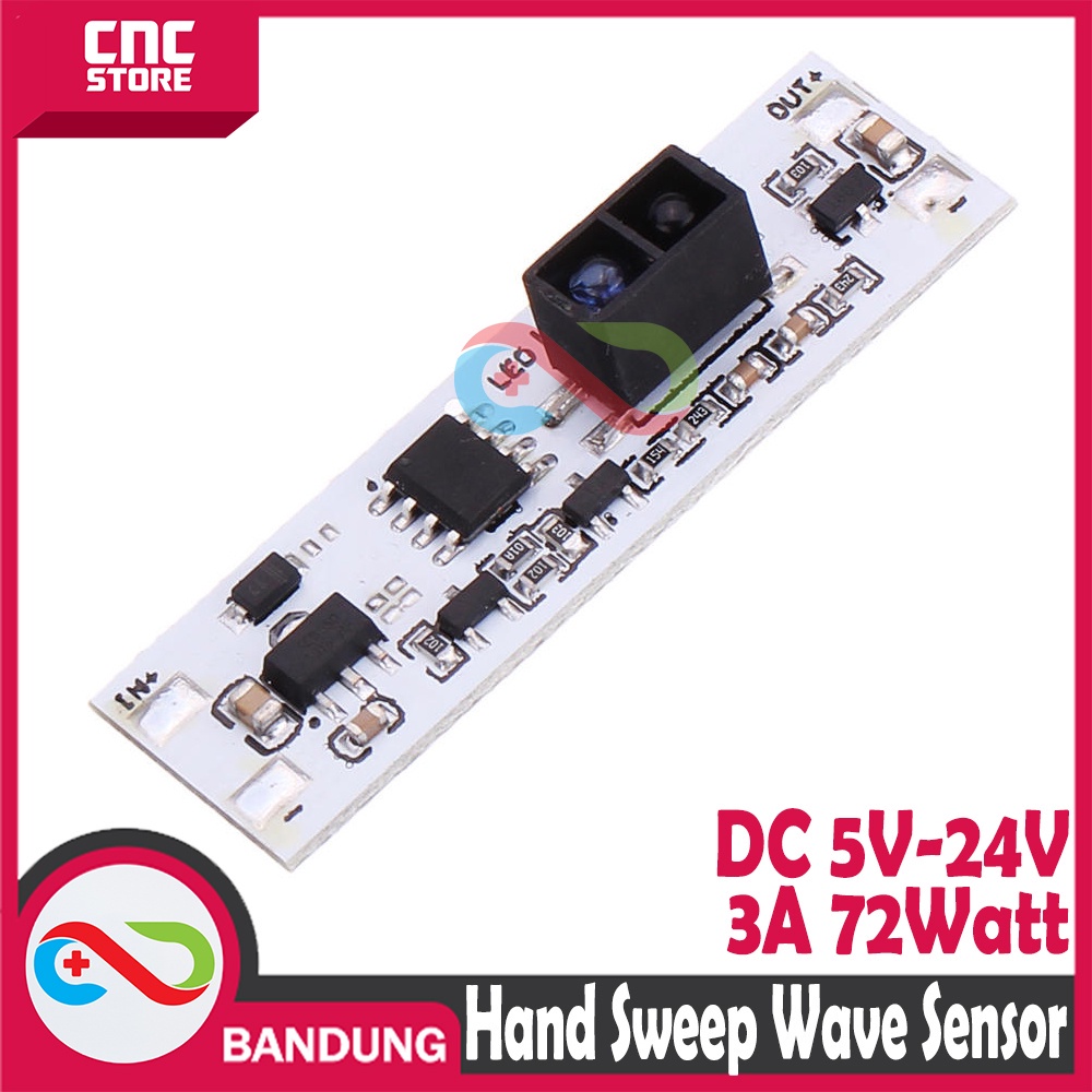 Jual HAND SWEEP WAVE SENSOR SWITCH MODULE 5V 12V 24V 72W | Shopee Indonesia