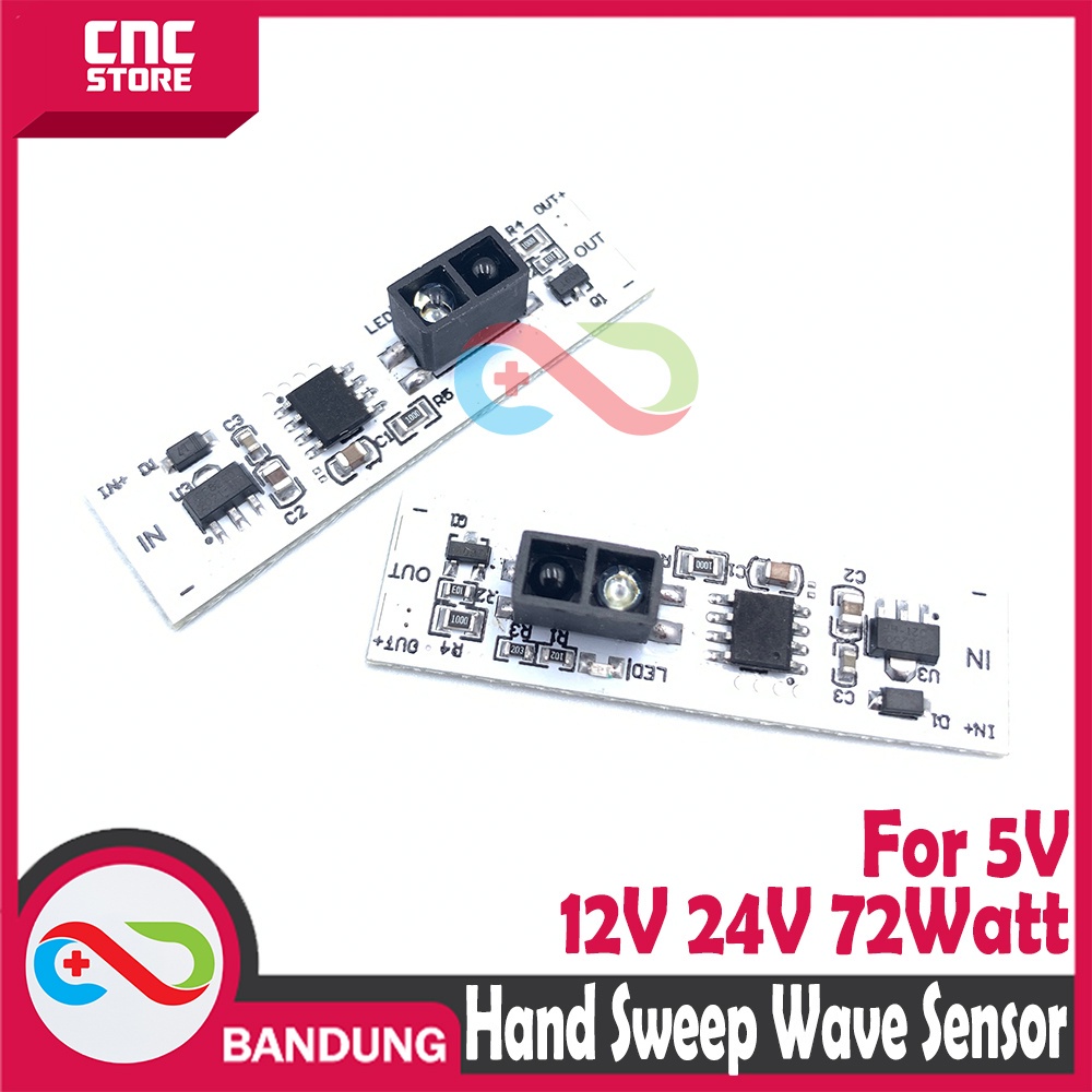 Jual HAND SWEEP WAVE SENSOR SWITCH MODULE 5V 12V 24V 72W | Shopee Indonesia