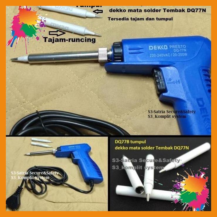 Jual Dq B Tumpul Dekko Mata Solder Tembak Dq N Deko Presto Dq N S S Shopee Indonesia