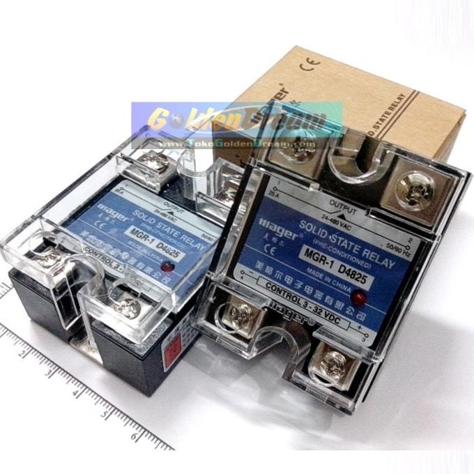 Jual SKIA Mager Solid State Relay 25A Input 332VDC Output 24480VAC