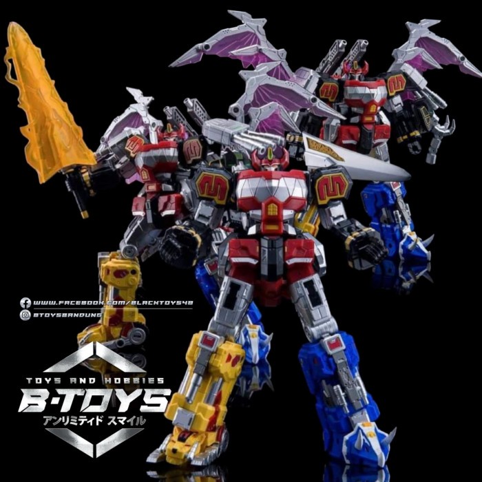 Jual Lucky Cat Megazord Mc-03 Beast Lord Action Figure Robot Mmpr Ready ...