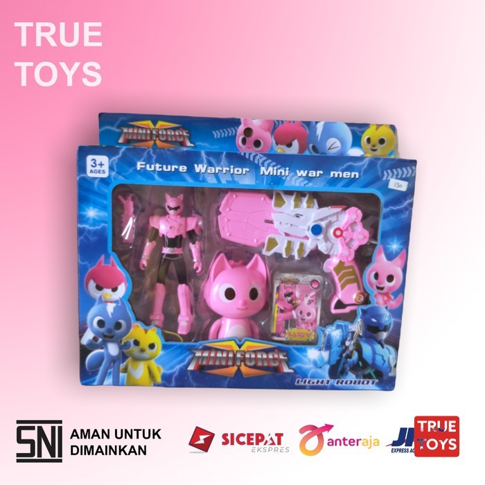 Jual Mainan Robot Mini Force X Karakter Lucy Miniforce Pink #True Toys ...