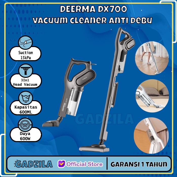 Jual DEERMA DX700 / DX700S 2IN1 HANDHELD ROTARY VACUUM CLEANER ORIGINAL ...