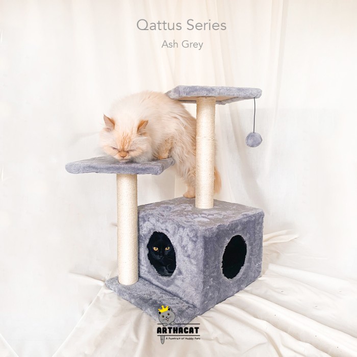 Jual CAT TREE QATTUS - RUMAH KUCING ARTHACAT | Shopee Indonesia