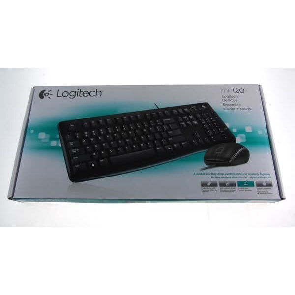 Jual KEYBOARD + MOUSE LOGITECH MK 120 USB ORIGINAL | Shopee Indonesia