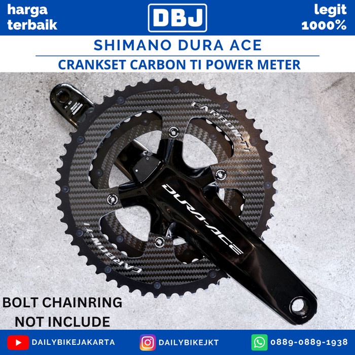 Jual CRANKSET SHIMANO DURA ACE CARBON TI 12 SPEED POWER METER Shopee