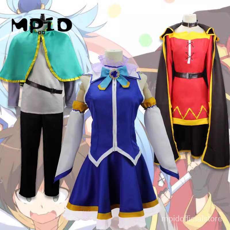 Anime Kono Subarashii Sekai ni Shukufuku o! Satou Kazuma KonoSuba Kazuma  Cosplay Costume Green Set Kazuma Satou Short Brown Hair