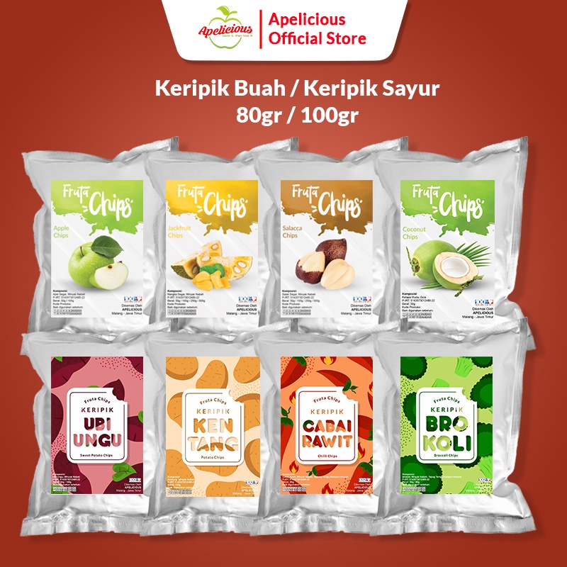 Jual Apelicious Keripik Buah Keripik Sayur Kripik Buah Apel Nangka