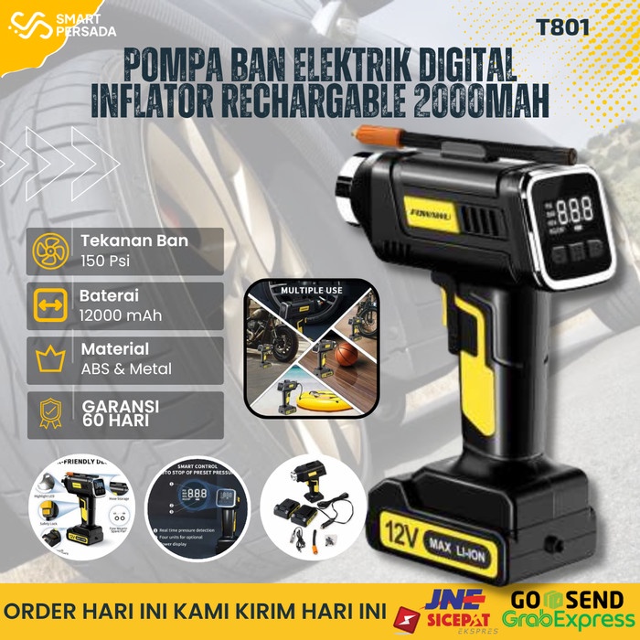 Jual Baru Pompa Ban Mobil Elektrik Elektric Portable Kompa Angin ...