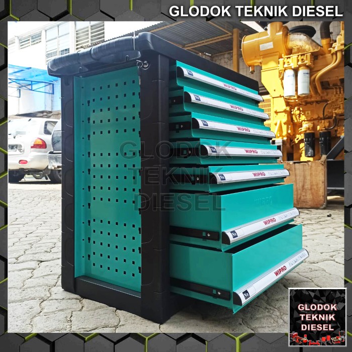 Jual [Baru] Kotak Lemari Tool Box Cabinet Trolley 7 Drawer Wipro Tct07D ...