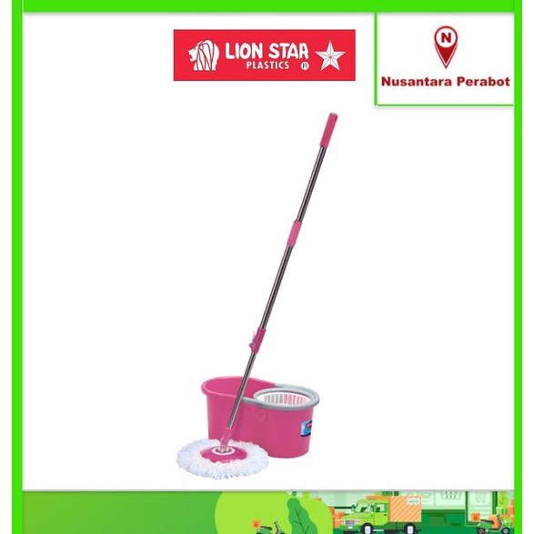 Jual Lion Star Livina Spin Mop Bm 45 Pel Lantai Dengan Ember Tongkat Shopee Indonesia 7917