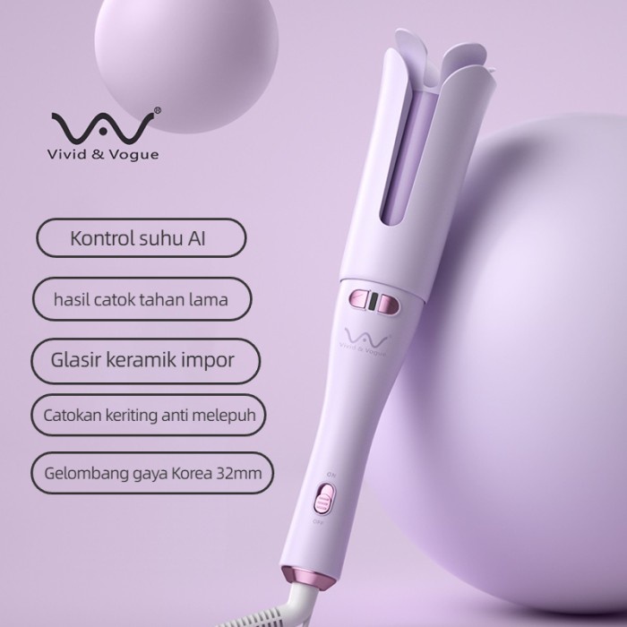 Jual VIVID VOGUE New Launching Catokan Curly Otomatis 32mm big Hair