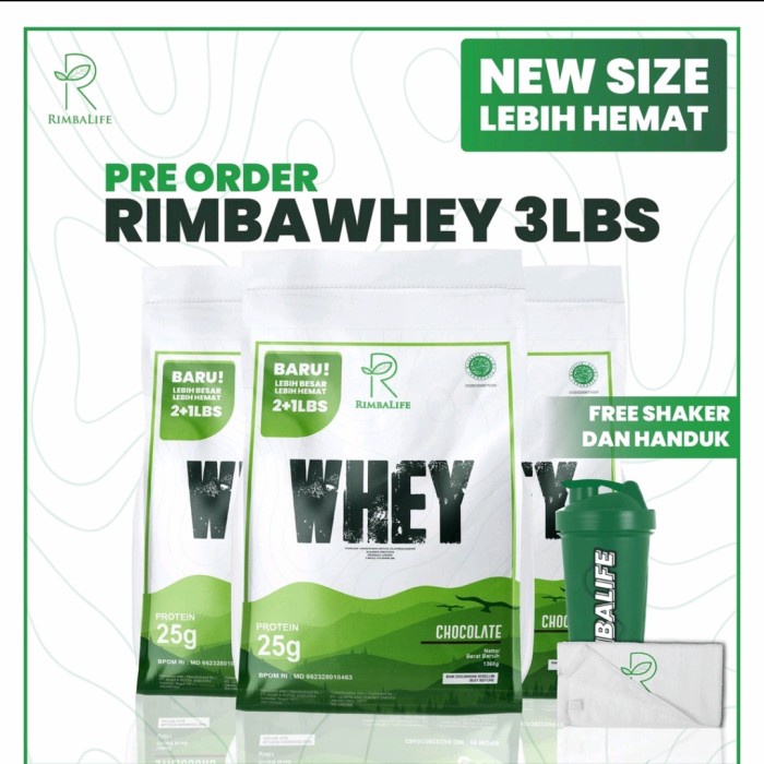 Jual Rimbalife Whey 2 lbs lb Rimbawhey 900 grams gr gram prowhey master