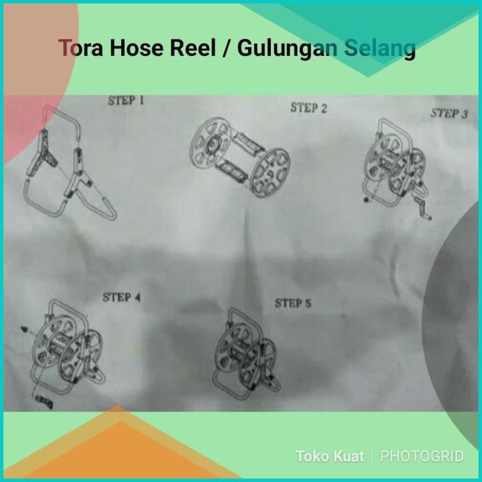 Jual tora portable hose reel tanpa roda TR180001 20JVLZ3 tools n parts ...