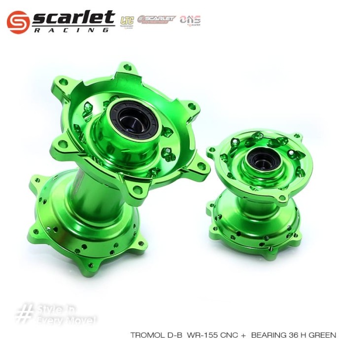 Jual Tromol Scarlet Cnc Wr 155 Teromol Wr155 depan belakang doubl ...