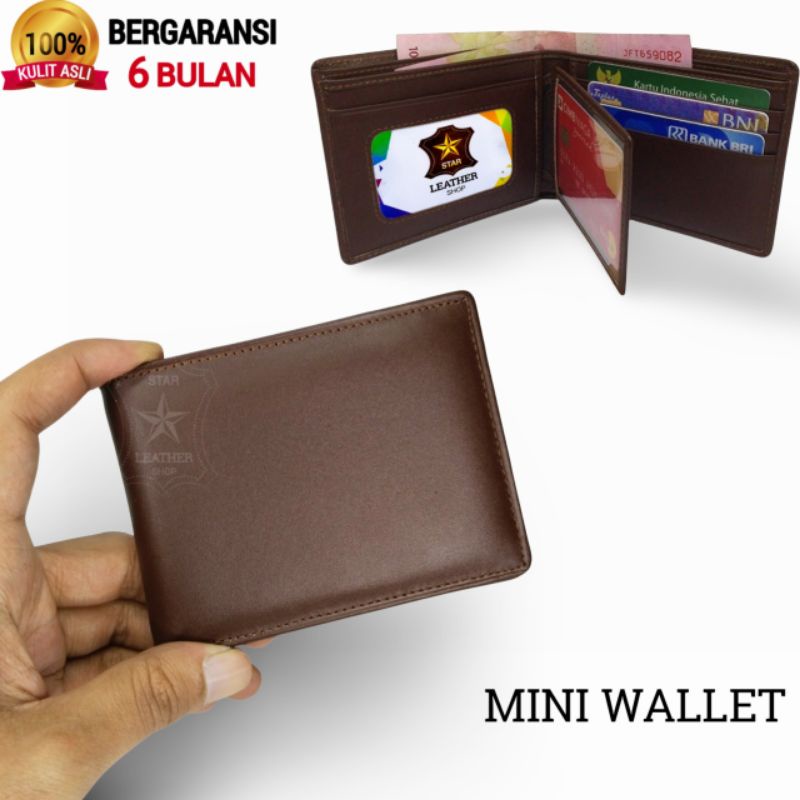 Jual Dompet Mini Pria 100% Original Kulit Asli Lipat Mini Kecil Tipis ...