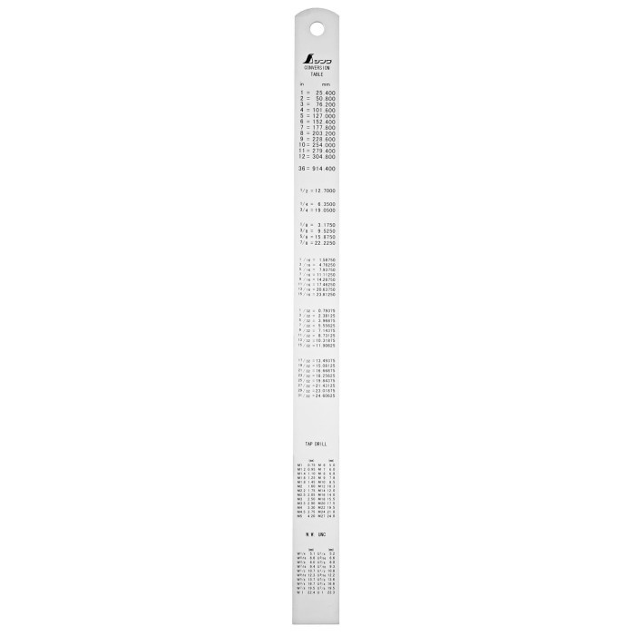 Jual Promo Shinwa Stainless Steel Ruler H-402I 3000 Mm X 118
