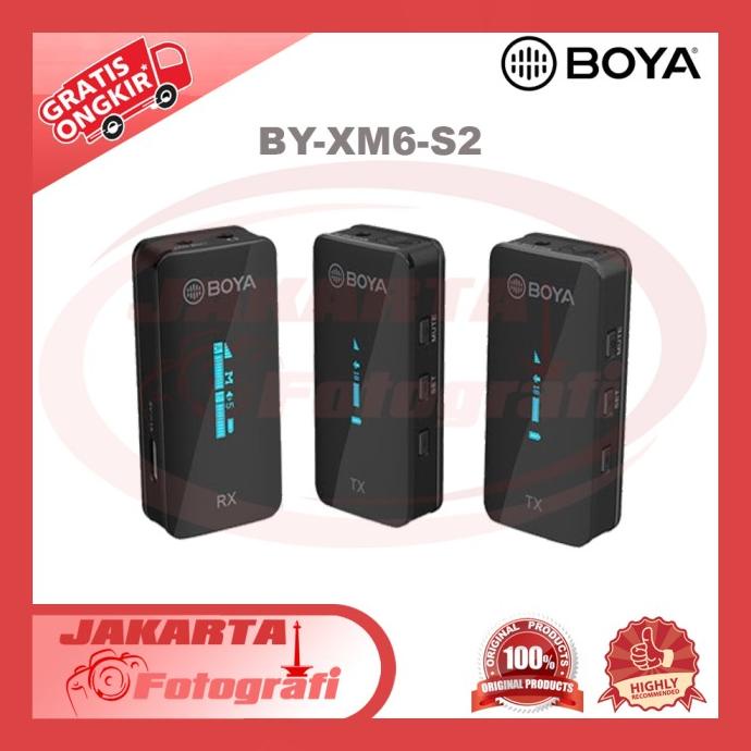 Jual Boya BYXM6S2 2.4Ghz Wireless Microphone System Shopee Indonesia