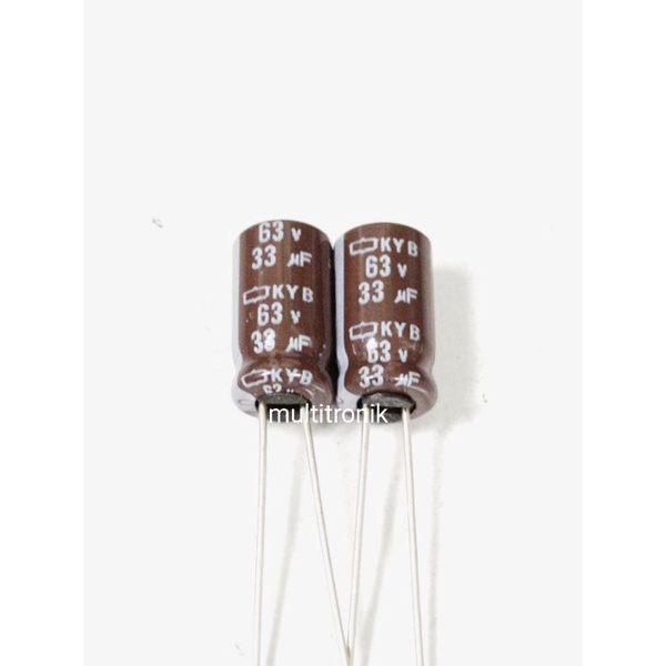 25 Pezzi ELKO 33µF RM2.5 63V 6.3x11 JAMICON Nuovo Di Fabbrica