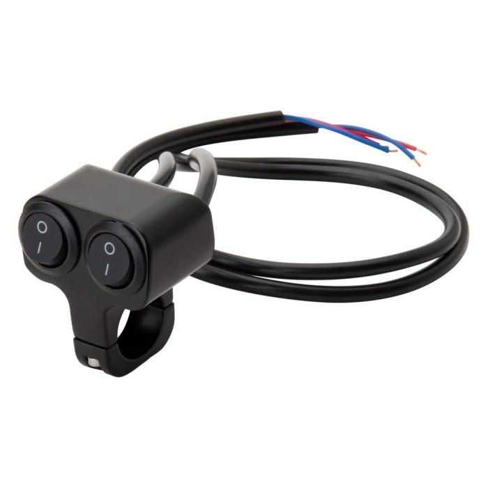 Jual TUSK Universal Handlebar Rocker Switches Dual Switch Premium