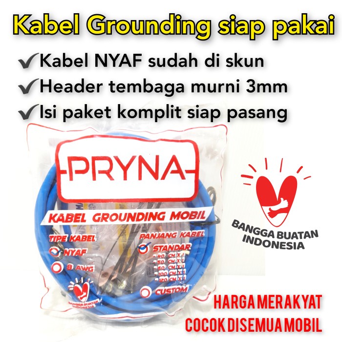 Jual Kabel Grounding Mobil Pryna Nyaf Titik Ground Komplit Set Original Shopee Indonesia