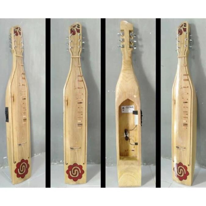 Tebru Miniature Musical Instrument, 8-String Wooden Mandolin Model