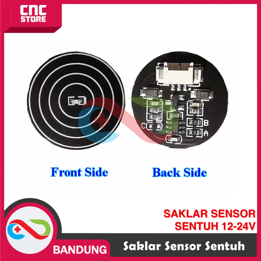 Jual SAKLAR SENSOR SENTUH 12-24V UNTUK LAMPU LED CERMIN KAMAR MANDI ...
