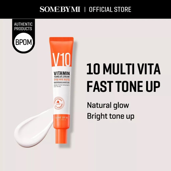 Jual SOMEBYMI V10 Vitamin Tone Up Cream (50ml) Some by Mi Base Primer