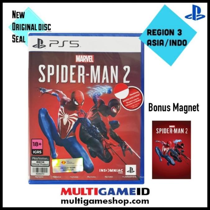 Jual Ps5 Marvel Spiderman 2 Spider Man 2 Magnet Region 3 Asia