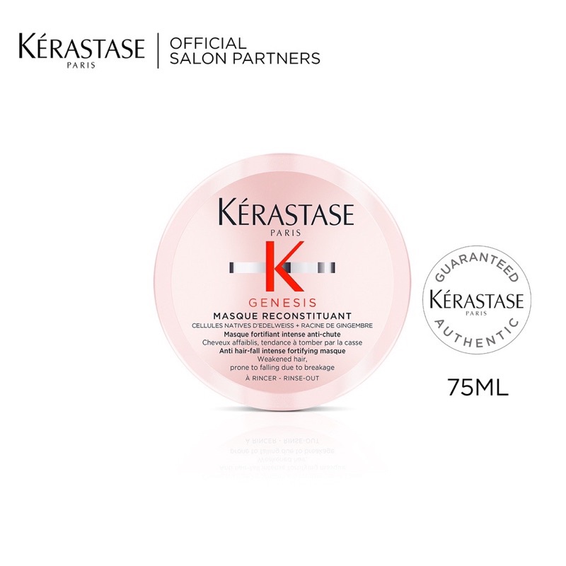 Jual SAMPLE KERASTASE HAIR MASK GENESIS MASQUE RECONSTITUANT 75ML