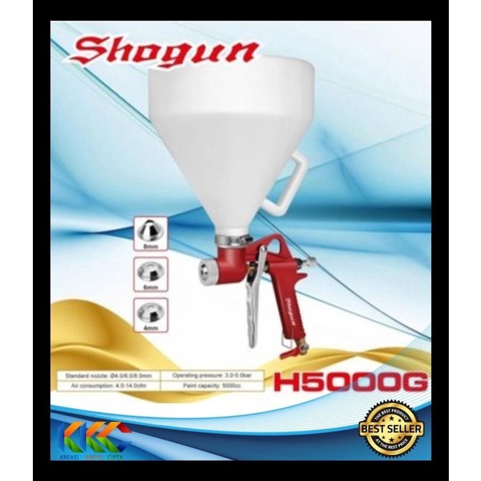 Jual Spray Gun Alat Semprot Cat Tekstur Kamprot Cement Gun Hopper Gun