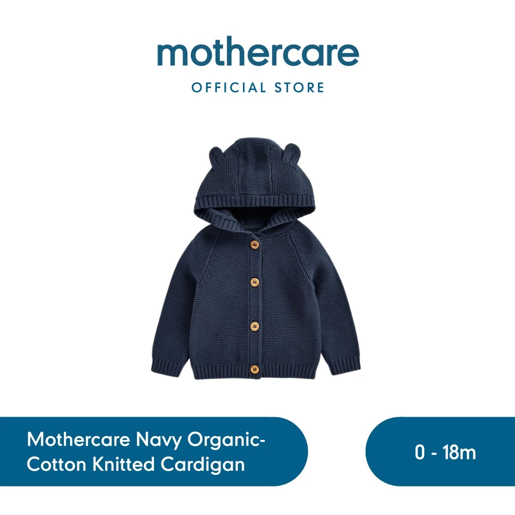 Mothercare Organic Cotton Knitted Cardigan - Kardigan Bayi Perempuan (Multicolor)