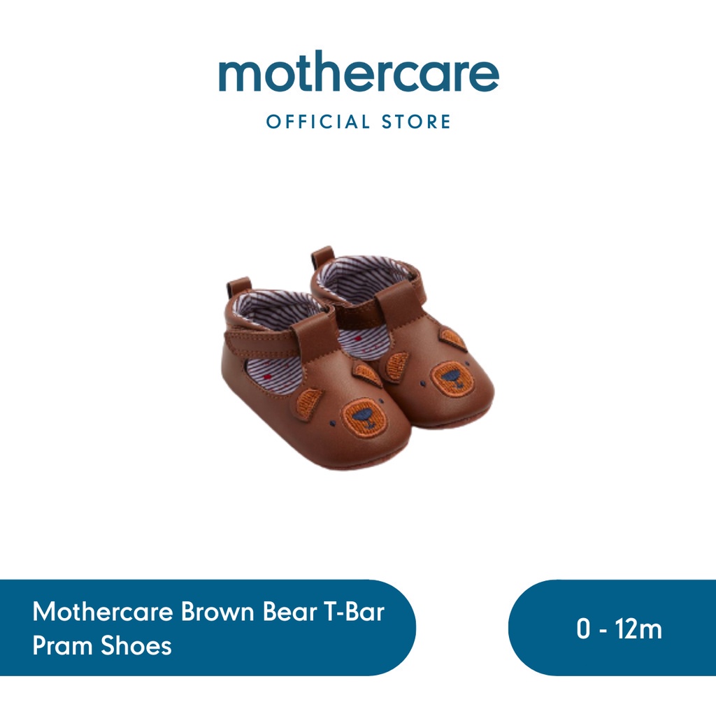 Jual Mothercare Brown Bear T-Bar Pram Shoes - Sepatu Anak Laki-laki ...