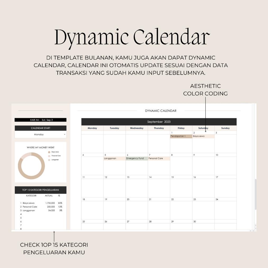 Jual Promo Akhir Tahun 50 30 20 Budget Tracker, Budget Spreadsheet ...