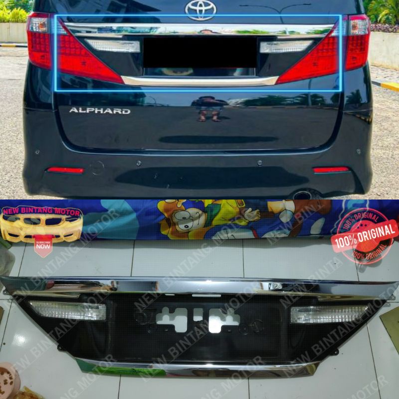 Jual Lis Bagasi Trunklid Toyota Alphard Vellfire Facelift