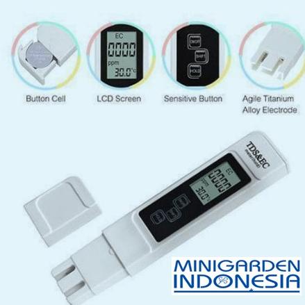 Jual Model Baru Alat Ukur Tds Dan Ec Meter Digital Au Putih Untuk Hidroponik Laboratorium